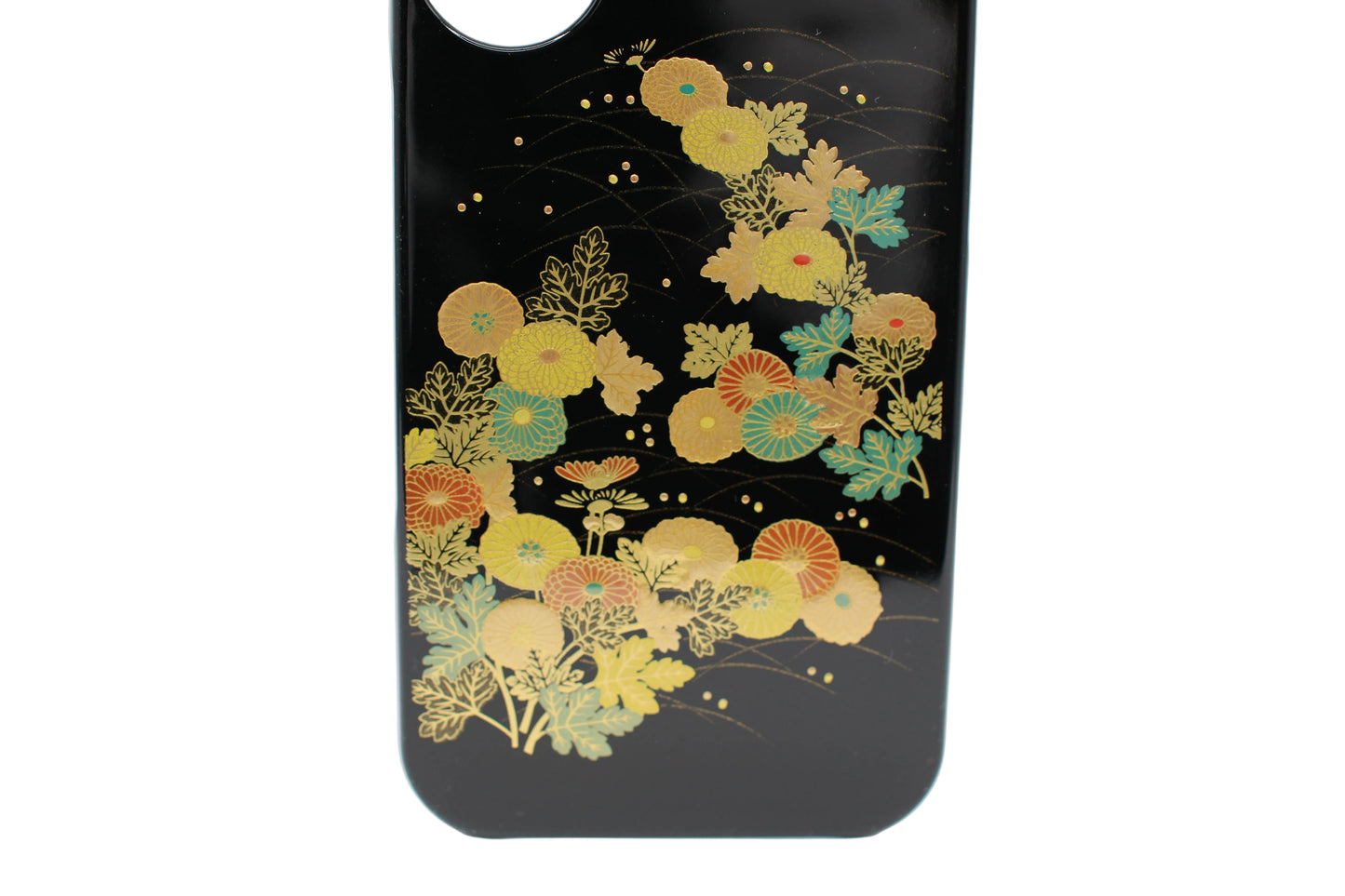 日式漆器 iPhone 17 / 17 Pro / 17 Pro Max 手机壳 – 小菊图案，手工莳绘，日本制造
